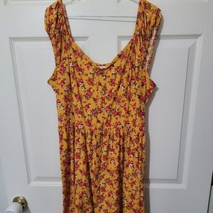 No Boundaries Floral Button Front Dress